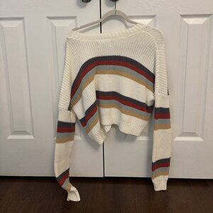 Hollister Extra-Small Cropped Sweater White